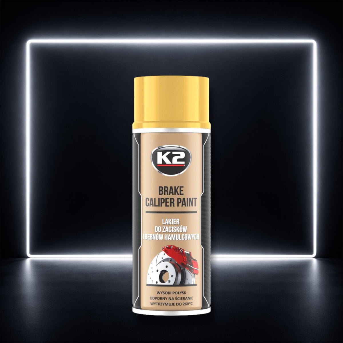 Tinta em Spray Dourada para Pinças de Travão | Alta Resistência | 400ml