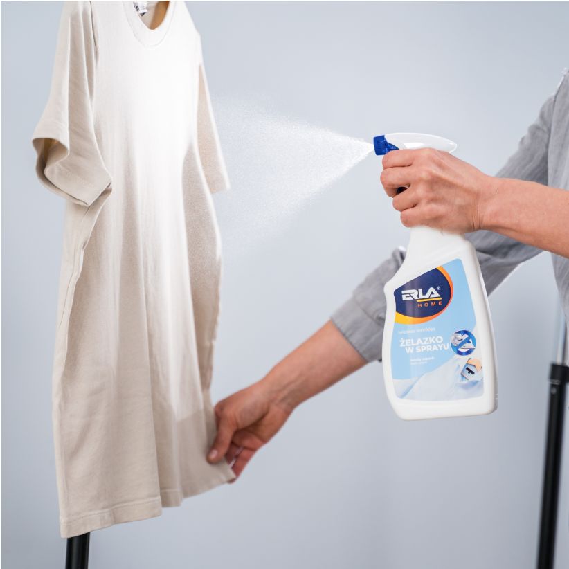ERLA Ironing Spray 750 ml – Roupa Lisa e Pronta a Usar em Minutos