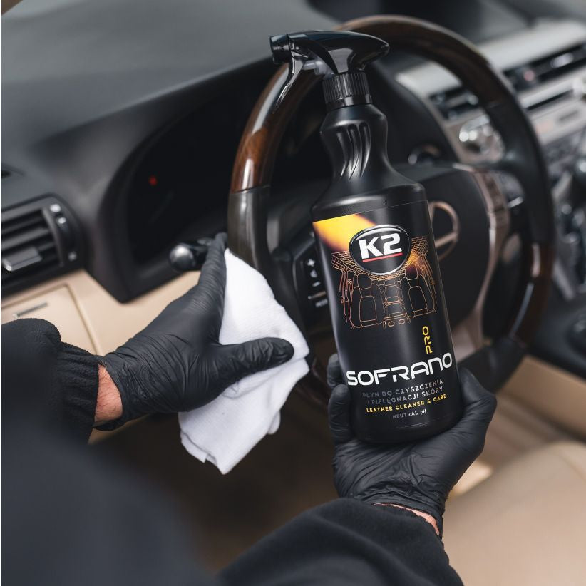 K2 Sofrano Pro 1L – Limpeza e Proteção para Couro | pH Neutro