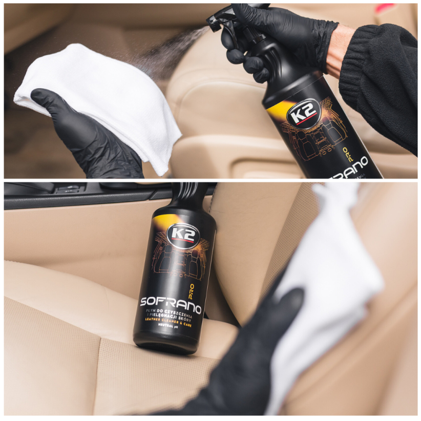 K2 Sofrano Pro 1L – Limpeza e Proteção para Couro | pH Neutro