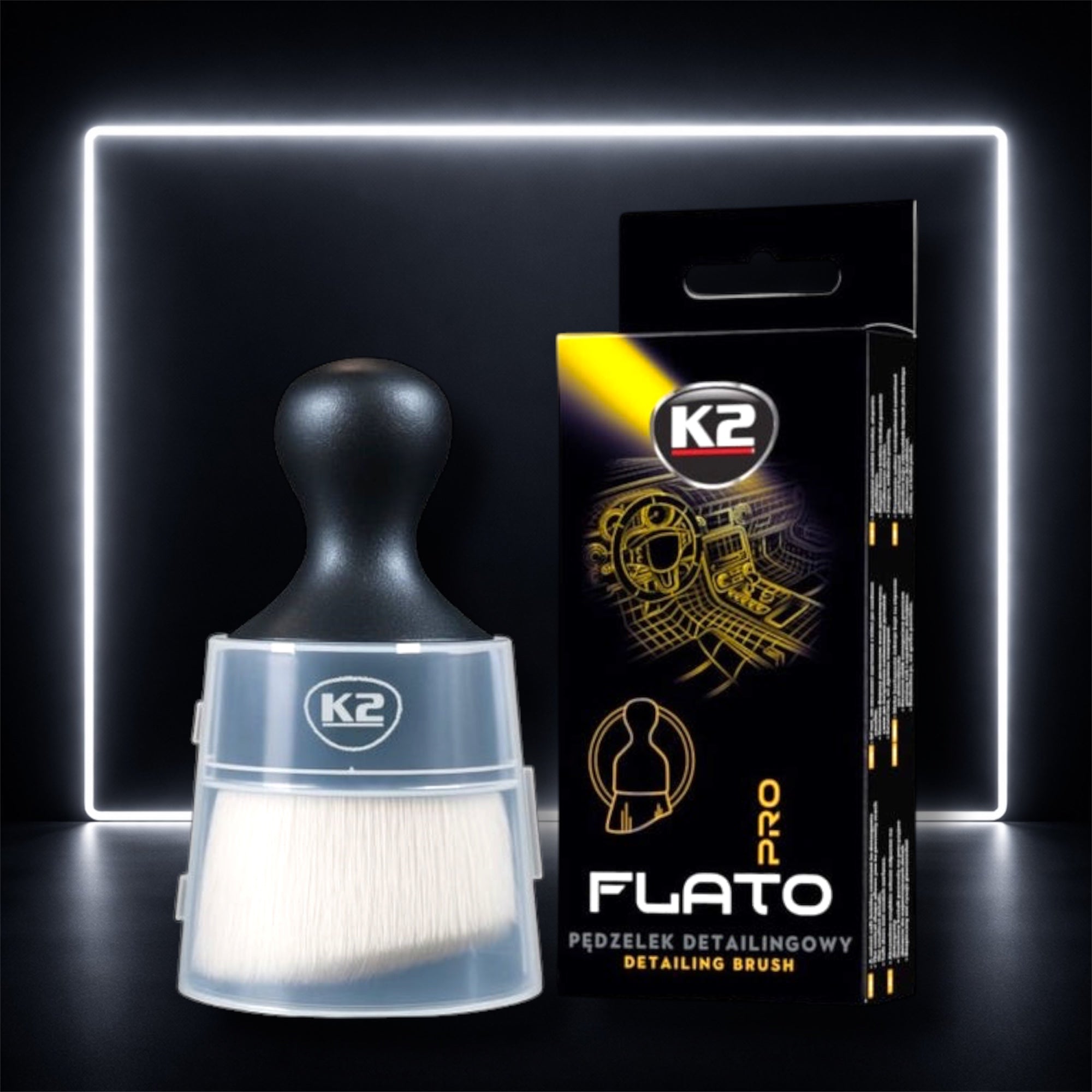 K2 FLATO PRO – PINCEL DE DETALHAMENTO PROFISSIONAL
