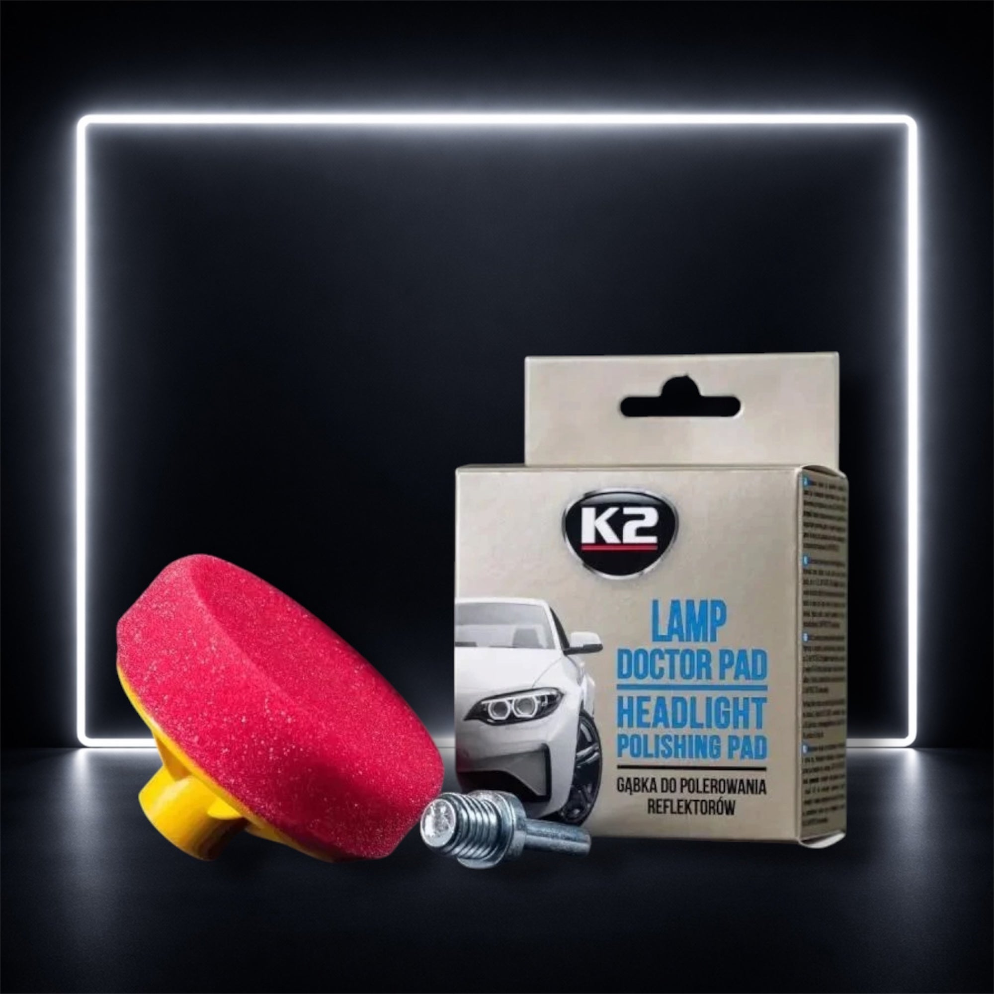 Esponja de Polimento de Faróis para Berbequim - K2 Lamp Doctor Pad