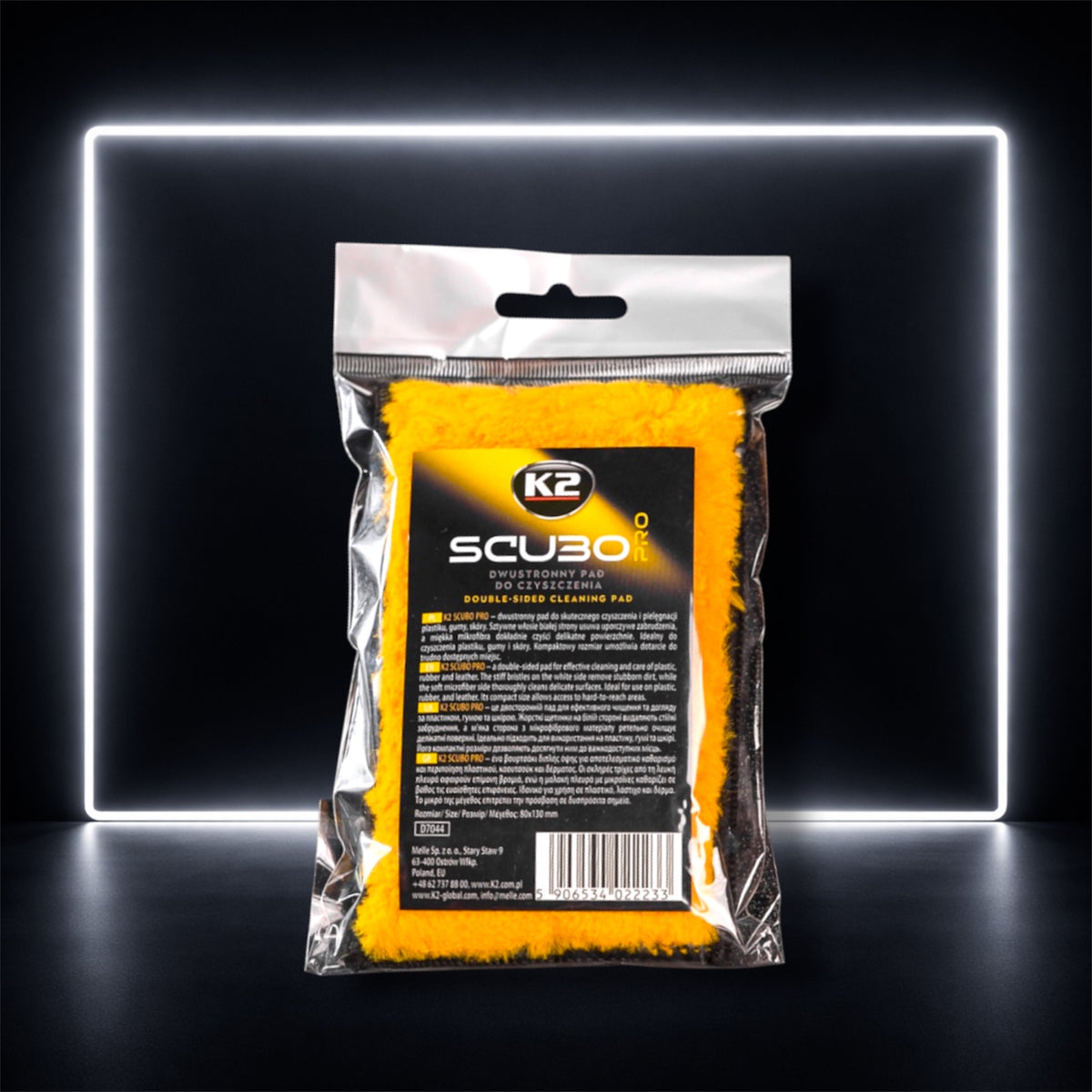 K2 SCUBO PRO – Esponja Dupla Face para Limpeza Profunda de Interiores