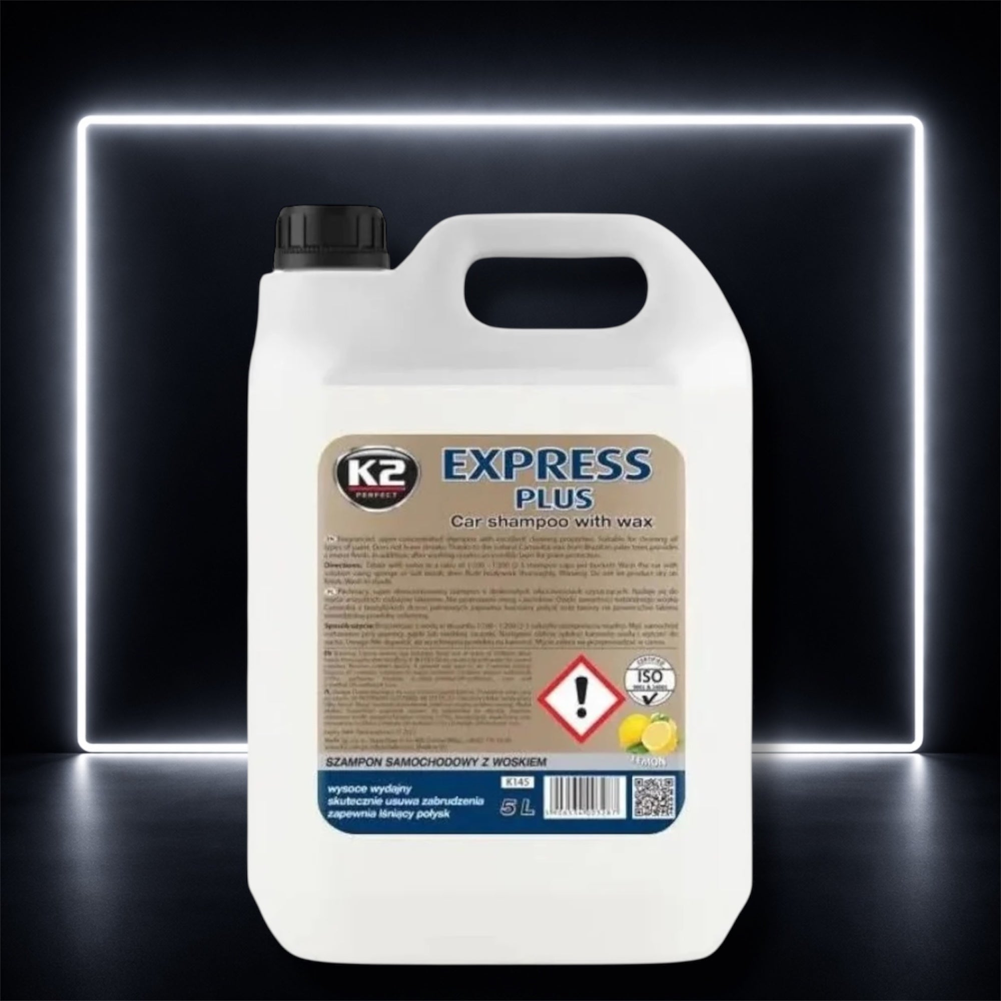 5L K2 EXPRESS PLUS – CHAMPÔ AUTOMÓVEL CONCENTRADO COM CERA