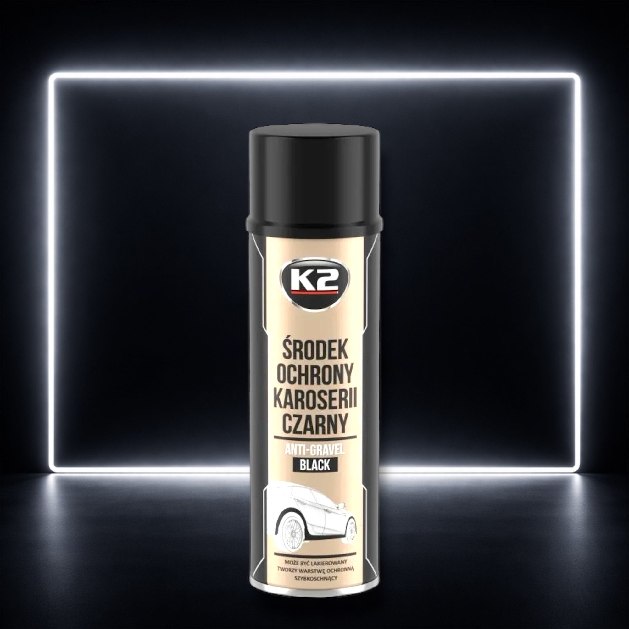 Anti-Gravilha Preto k2 – Revestimento Protetor para Carroçaria 500ml