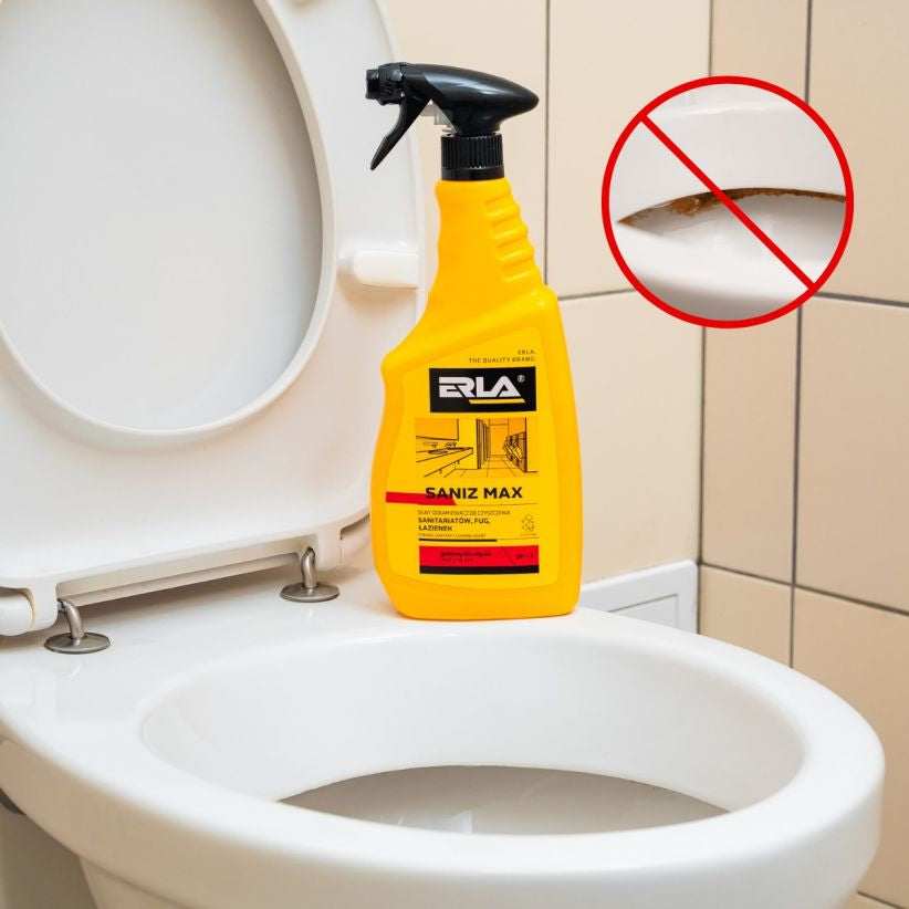 ERLA SANIZ MAX 750ml – Remove Calcário, Ferrugem e Sujidade Difícil em Segundos