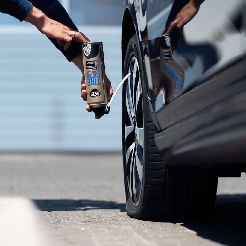 K2 Tire Doctor 535ml – Repara Furos e Enche Pneus em Emergência