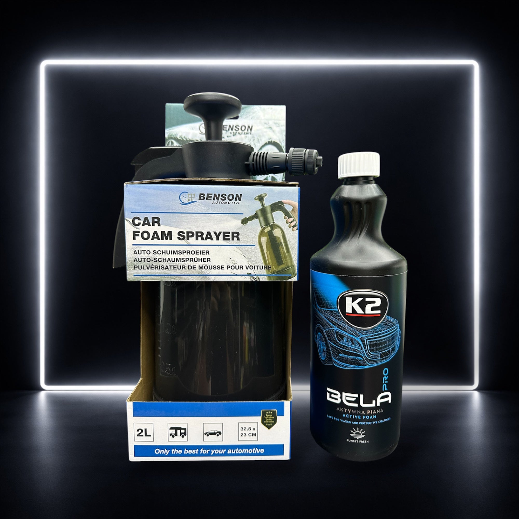 Kit Manual Foamer + Espuma Ativa BELA Pro (1L)