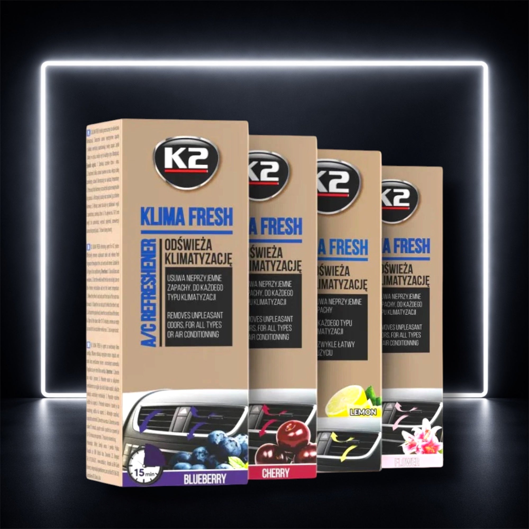 Klima Fresh k2  – Limpeza e Refrescamento do Ar Condicionado Automóvel