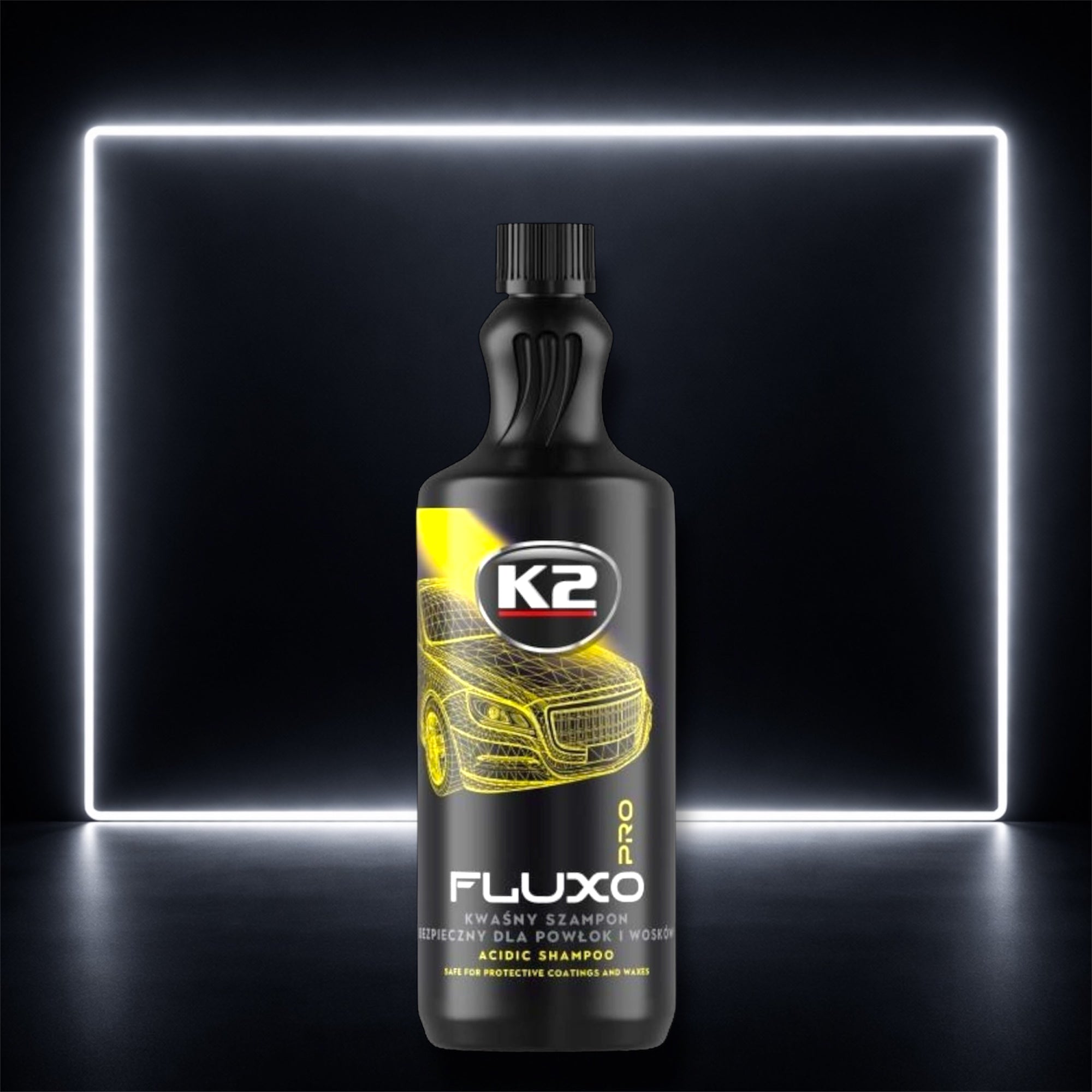 K2 Fluxo Pro 1L – Champô Ácido Profissional para Automóveis