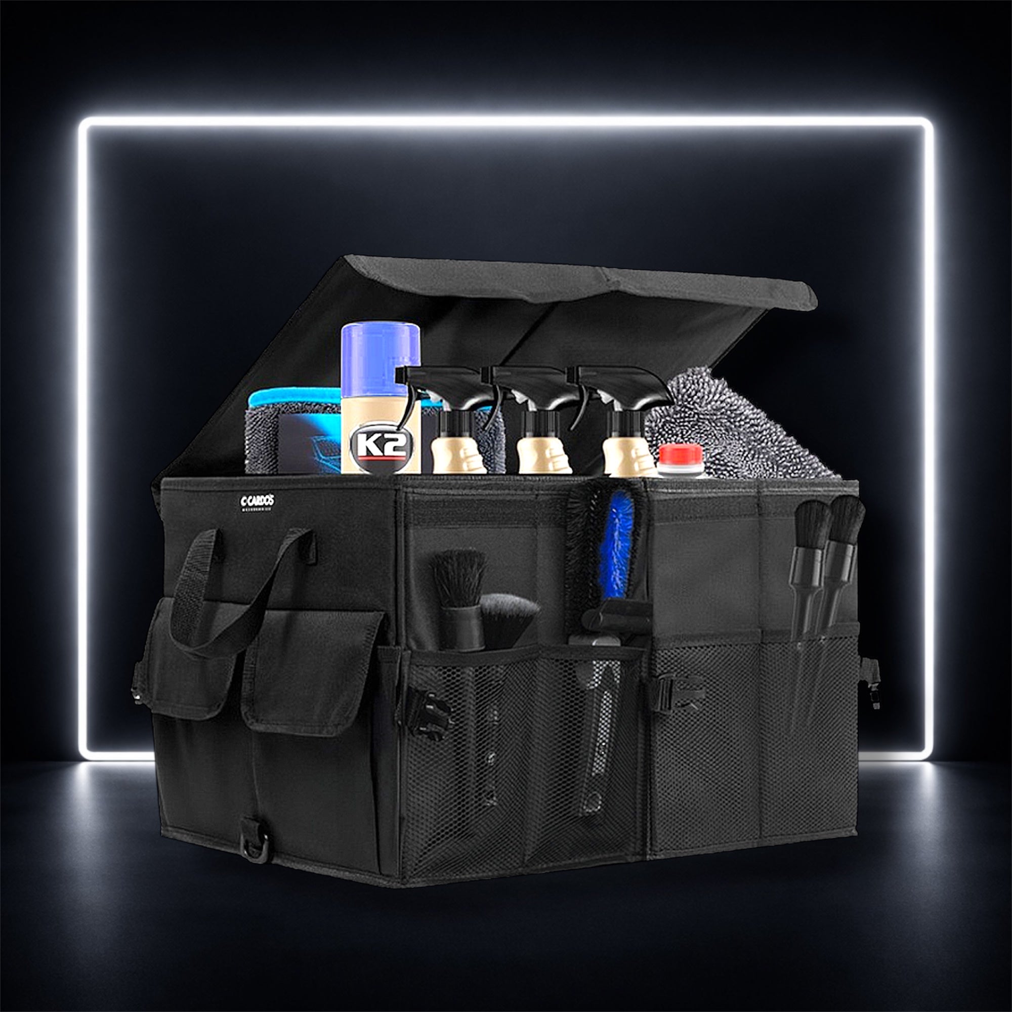 Organizador de Bagageira Cardos K2 – Dobrável, Resistente e Multifuncional