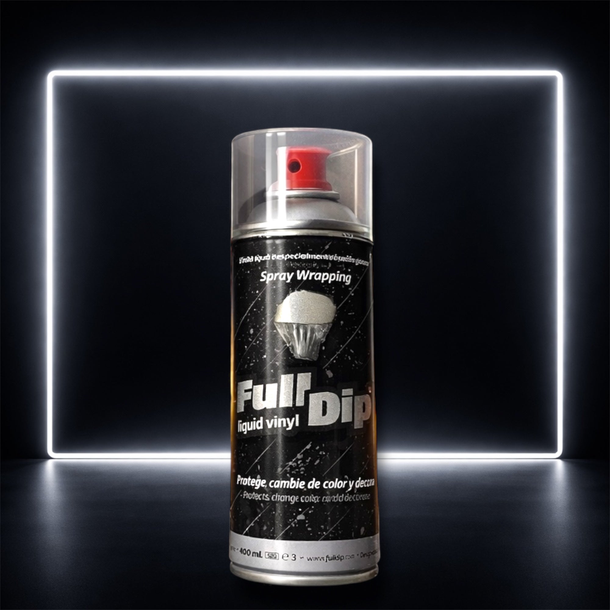 Spray Efeito Fumado para Faróis - Full Dip Ahumado Negro Vinil Líquido