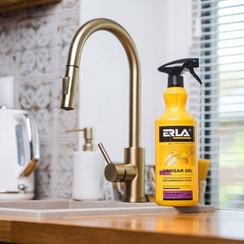 ERLA VINEGAR GEL 1L – Remove Gordura, Calcário e Sujidade com Poder Natural