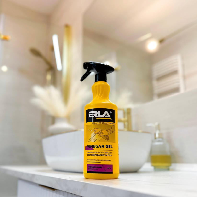 ERLA VINEGAR GEL 1L – Remove Gordura, Calcário e Sujidade com Poder Natural